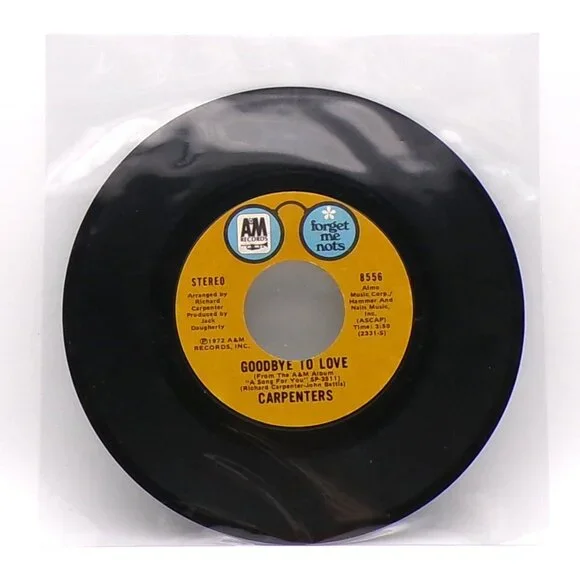 Top of the World/Goodbye To Love by The Carpenters 45 - Picture 2 of 6